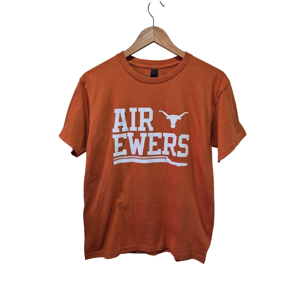 NWOT Air Ewers Texas Longhorns Burnt Orange Graphic T Shirt Youth Large L